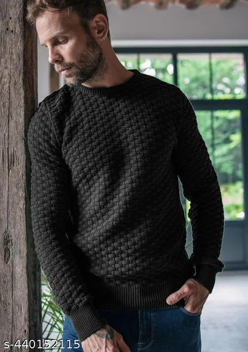 Sweater for Men/ Office wear sweater Black