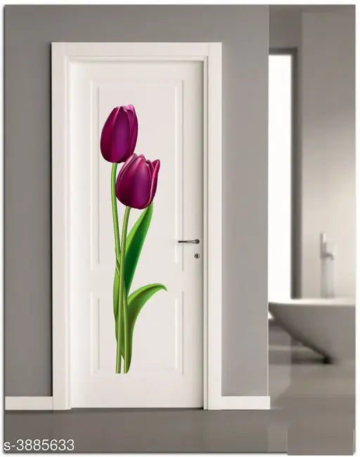 Trendy PVC Vinyl Door Stickers