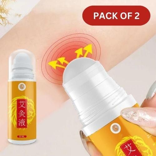 Wormwood Liquid Warm Body Joint Plaster Easily Absorbed Roll On 50 ML (Pack of 2)