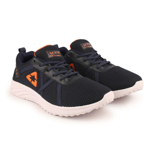 Richale New Latest Black-Orange Shoes For Mens