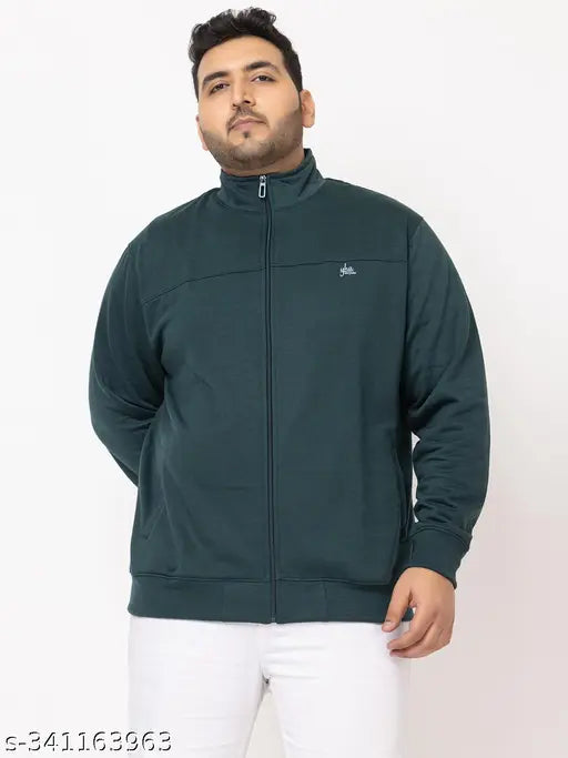 YHA Men's Solid Green Jackets