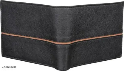 ❤️ BLACK LEATHER WALLET TEN PATTI UNIQUE DESIGN Coin Pocket 2 LONG MONEY COMPARTMENT not EASILY SWIPE REGULAR SIZE USE MEN AND BOYS