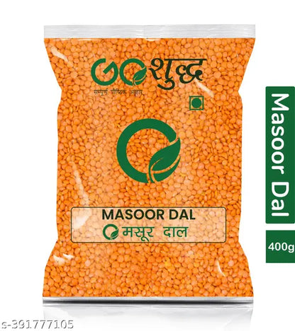 Goshudh Red Masoor Dal 400gm Pack