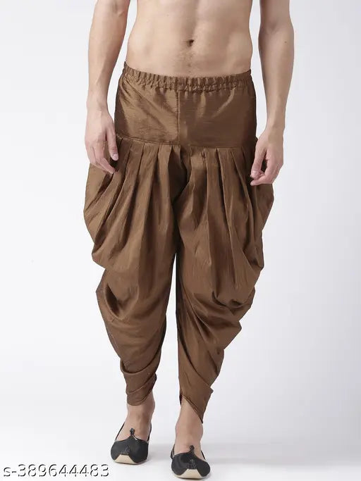 HANGUP Men's Brown Dhotis, Mundus & Lungis