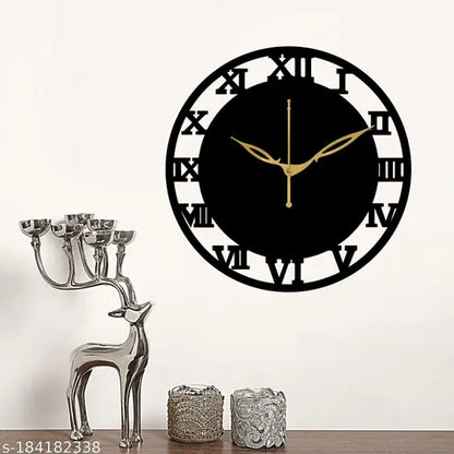 Wall Clock -006 Black 30x30cm