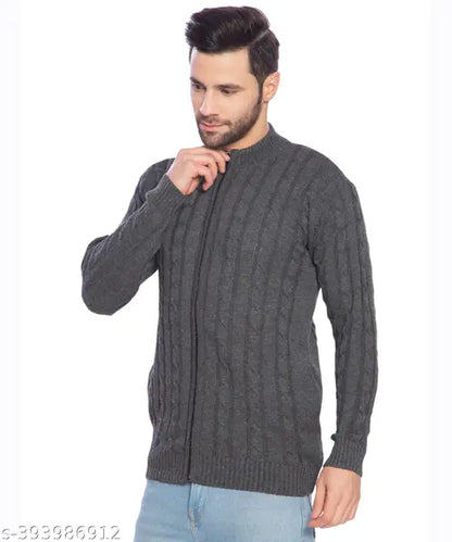 Men's Full Sleeves Zipper Sweater