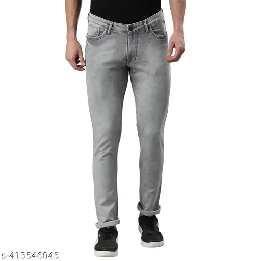 Klub Fox Men's Skinny Grey Jeans