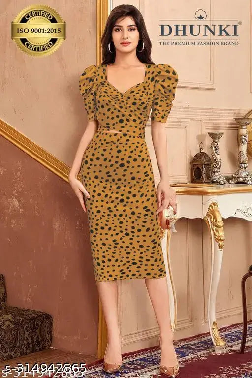 Elegant Bodycon Dress For Womens