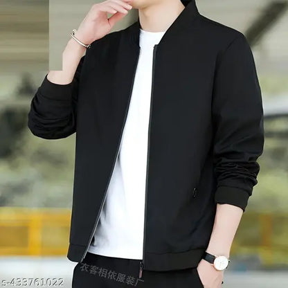 Black stylish jacket for man