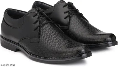 Azzaro Black Comfortable and Fancy Synthetic Leather Formal Shoes for Men (Black)