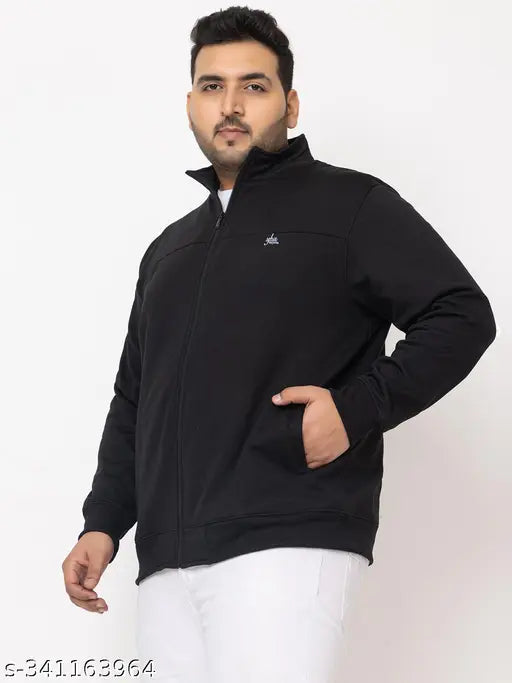 YHA Men's Solid Black Jackets