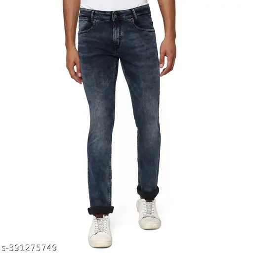 Mufti Men's Slim Dark Blue Jeans