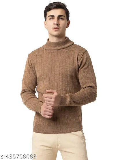 VENATORIA Men High Neck Sweater Fullsleeves Winter Wear