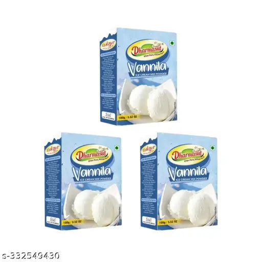 Instant Vanilla Ice Cream Powder 100gm* Pack of 3