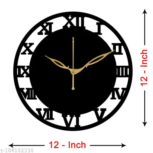 Wall Clock -006 Black 30x30cm