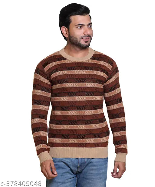 GRAND LINE Men's Full Sleeve Round Neck Sweater