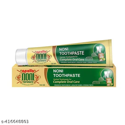 (PACK OF 6) Noni Toothpaste with Aloe Vera for Entire Family, Daily Oral Detox, Pure Herbal Toothpaste (150 g, Pack of 6)