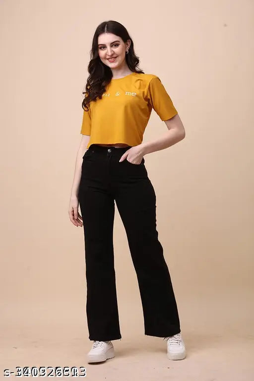 YELLOW CROP Tshirts