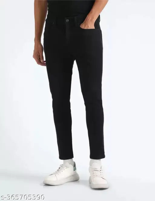 Xenor Men's Slim Black Jeans