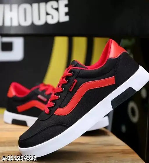 COZYGO Canvas Red casual Shoes For Men