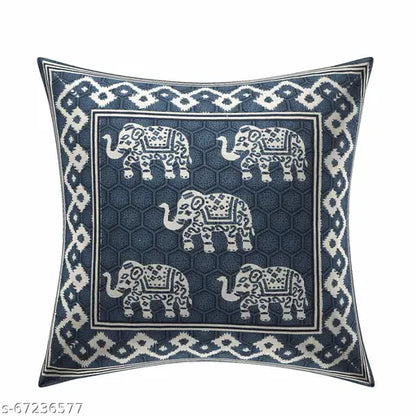 Skykross Classic Maharaja Print Cotton Cushion Cover