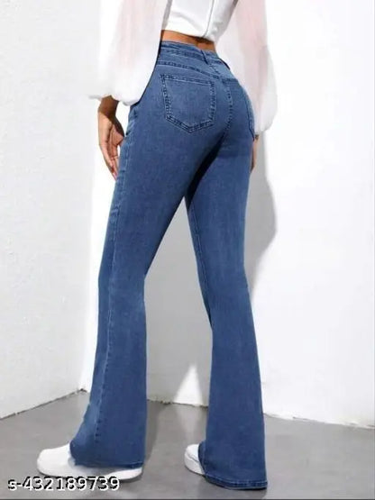 1 button boot cut jeans for women