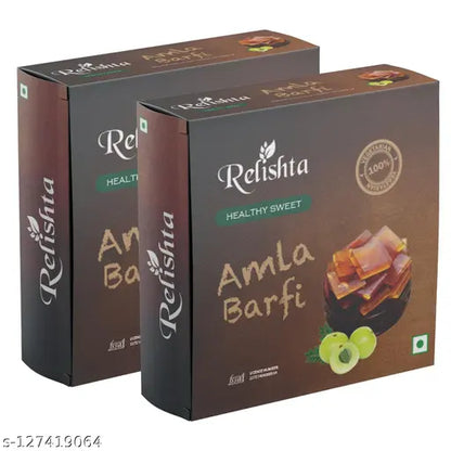 Relishta Natural Amla Barfi 2x400g - Handcrafted original recipe & Traditional Taste