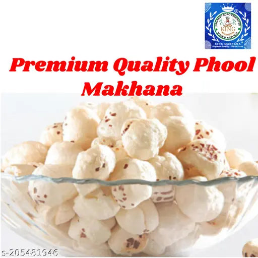 1 kg Jumbo Premium Handpicked Phool Makhana Fox Nuts / Lotus seed pop | Tasty and Healthy