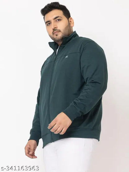 YHA Men's Solid Green Jackets