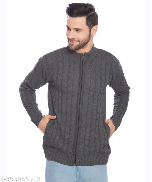 Men's Full Sleeves Zipper Sweater