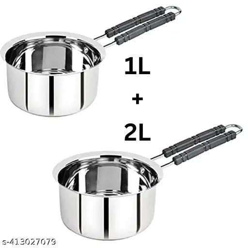 (1L,2L)Heavy Gauge Stainless Steel Milk Pan/Saucepan/Tea Pan/Milk Pot/Sauce Pot