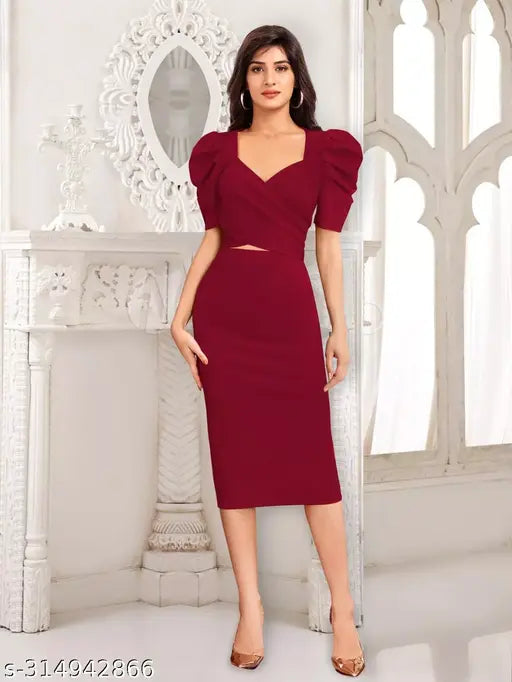 Elegant Bodycon Dress For Womens