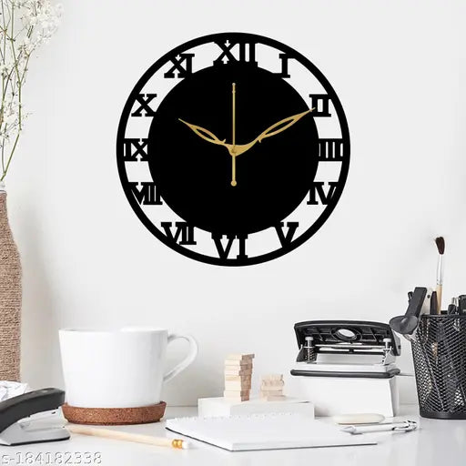 Wall Clock -006 Black 30x30cm