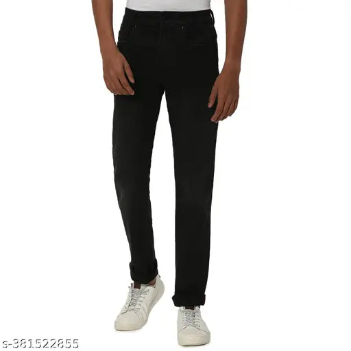 Mufti Men's Slim Black Jeans