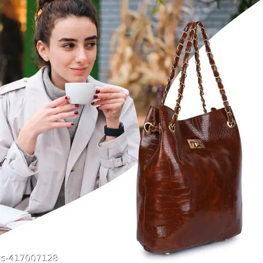 Latest and trending handbags/purse for girl stylish/handbag for girls/handbag girl. Croco Handbags and Tote Bag for Women and Girls.