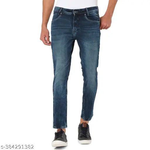 Mufti Men's Slim Dark Blue Jeans