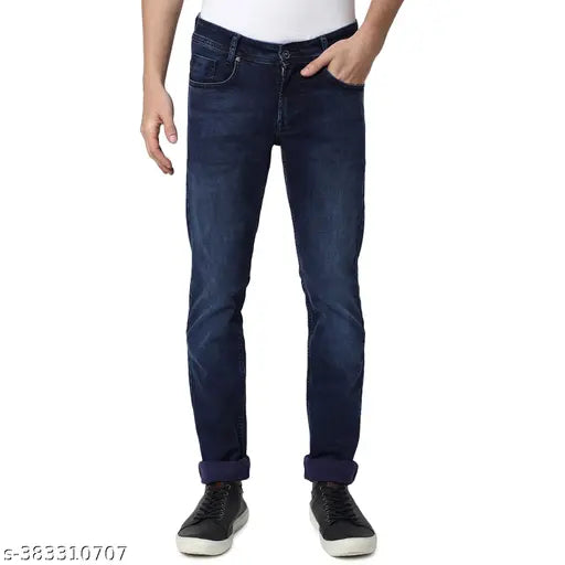 Mufti Men's Slim Dark Blue Jeans