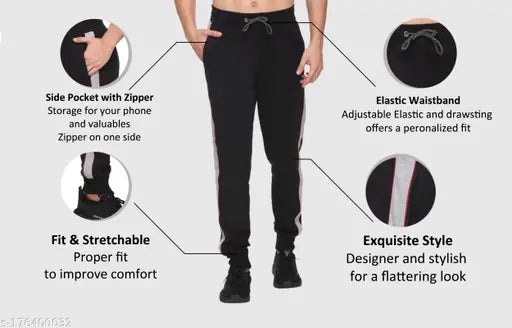 BASIS Premium Men Track pants | Original | Very Comfortable | Perfect Fit | Stylish | Good Quality | Soft Cotton Blend | Men Lower Pajama Jogger | Gym | Running| Jogging | Yoga | Casual wear | Loungewear