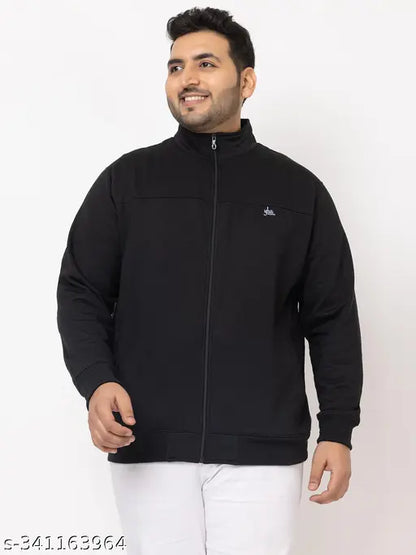 YHA Men's Solid Black Jackets