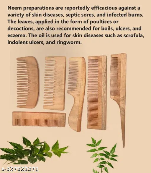 Wooden Hair Combs